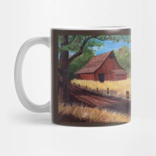 Red Country Barn Mug